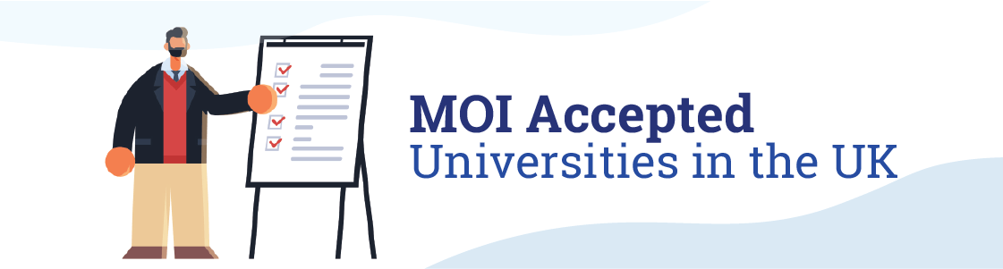 MOI accepted university in UK